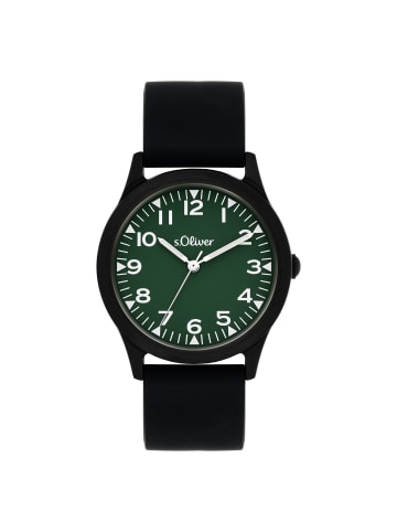 s.Oliver Armbanduhr The Black Rush in schwarz-grün