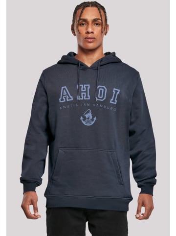 F4NT4STIC Hoodie Ahoi Knut & Jan Hamburg in marineblau