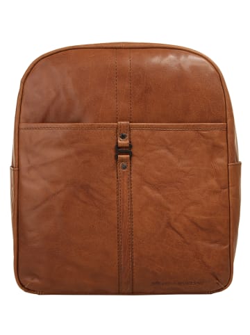 SPIKES & SPARROW Rucksack echt Leder in cognac