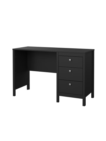 ebuy24 Schreibtisch Madrid Schwarz 121 x 48 cm