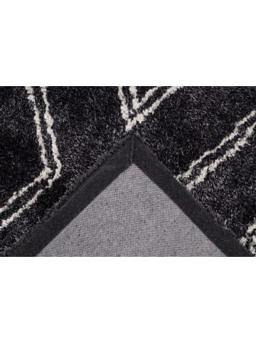 Kayoom Hochflor Teppich Orlando 225 in anthrazit - rechteckig