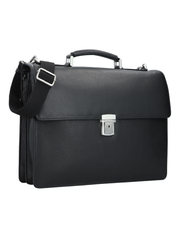 Leonhard Heyden Berlin Aktentasche Leder 40 cm Laptopfach schwarz