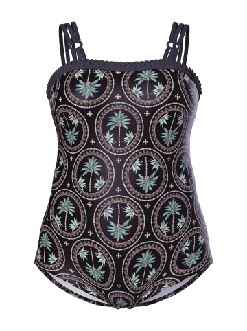 Ulla Popken Badeanzug in schwarz