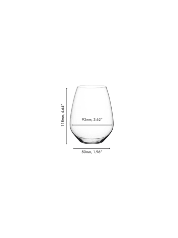 RIEDEL Glas 2er Set Universalbecher Veloce 550 ml in transparent