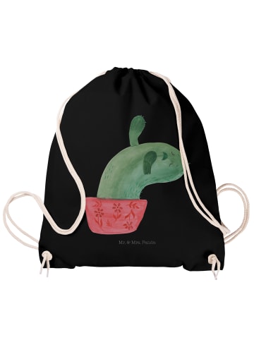 Mr. & Mrs. Panda Jutebeutel Kaktus Mama ohne Spruch in Schwarz