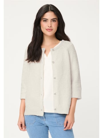 Olsen Strickcardigan in White Silk