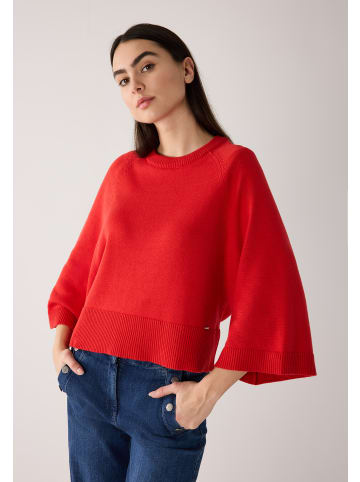 More & More kurzer 3/4 Arm Pullover, weit in red