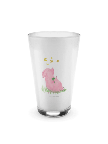 Mr. & Mrs. Panda Glas Schwein Glück ohne Spruch in Transparent