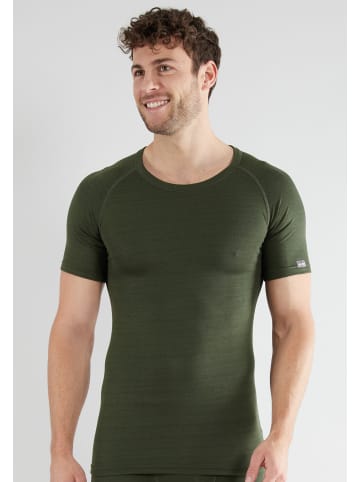 CECEBA Thermo T-Shirt Thermo Sport in grün-mittel-uni