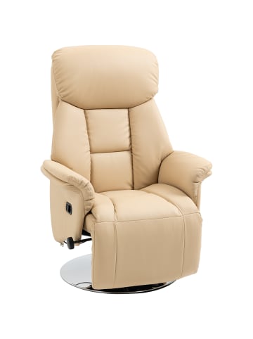 HOMCOM Relaxsessel-80L x 78B x 109H cm-Beige