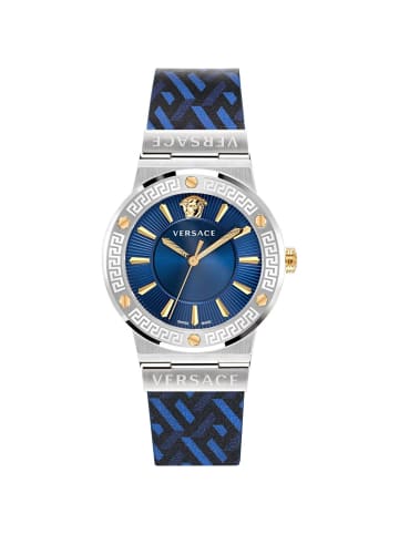 Versace Versce Damen Armbanduhr GRECA LOGO 38 MM VEVH01421 in blau