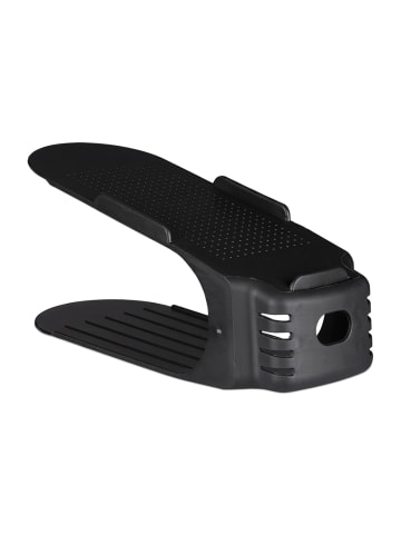 relaxdays 48x Schuhstapler in Schwarz