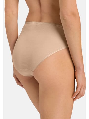 Hanro Midi Slip Cotton Seamless in Weiß / beige
