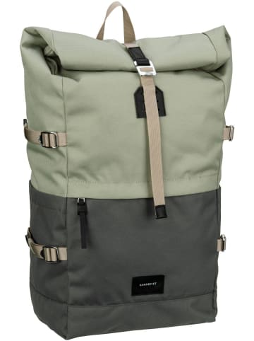 SANDQVIST Laptoprucksack Bernt Rolltop Backpack in Multi Dew Green/Night Grey