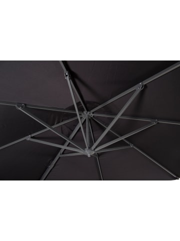 ebuy24 Sonnenschirm  Leeds Schwarz 350 x 350 cm