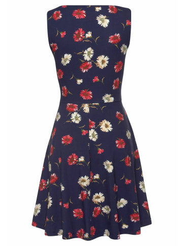 Beach Time Strandkleid in marine-rot-bedruckt