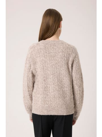 Soaked in Luxury Strickpullover SLVespera Gerade Passform in Dune Melange