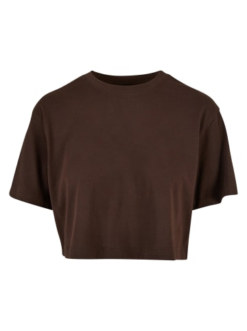 Urban Classics Cropped T-Shirts in brown