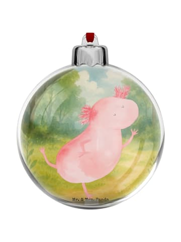Mr. & Mrs. Panda Baumschmuck Axolotl Tanzen Design ohne Spruch in Weiß