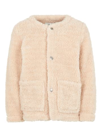 name it Mädchen Teddy Stickjacke in Beige