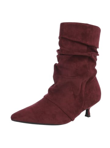 Ital-Design High Heel in Weinrot