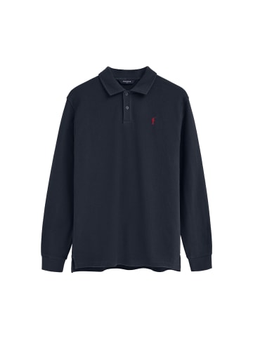 Polo Club Poloshirt MAN RIGBY GO PARKER POLO LS IO LONG SLEEVE LOOSE FIT in Navy Blau