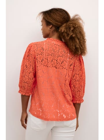 Cream Bluse kurzarm CRKaspis A-shape in Hot Coral