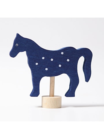 Grimm's Steckfigur Pferd ab 1 Jahr in blau