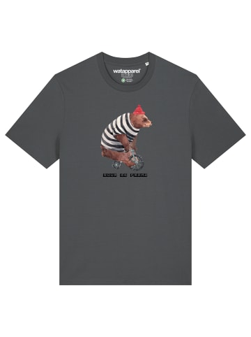 wat? Apparel T-Shirt Tour de Franz in Grau