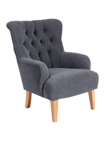 others SESSEL Kaiya Bezug Veloursstoff Buche natur / anthrazit