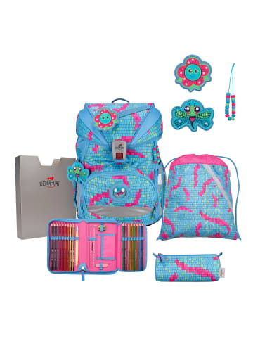 DerDieDas Ergoflex Superlight Schulranzen-Set 5tlg. in Happy Pixel