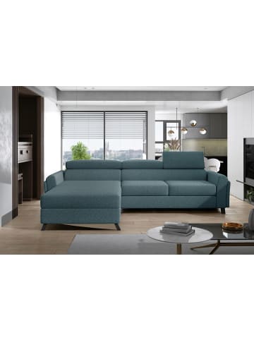 MF Design Mariam Recamiere Links in Blau -  (L) 200 x (B) 288 x (H) 92 cm