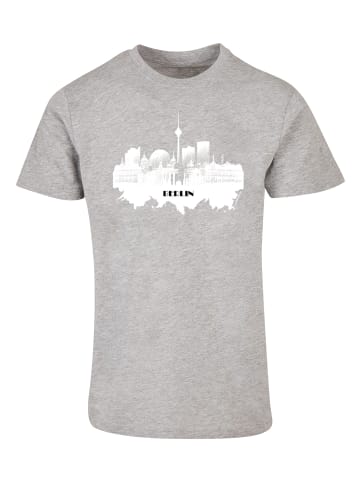 F4NT4STIC T-Shirt Cities Collection - Berlin skyline in grau meliert