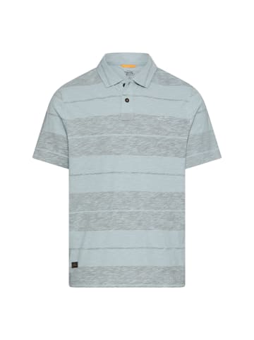 Camel Active Poloshirt aus reiner Baumwolle in Sturmblau