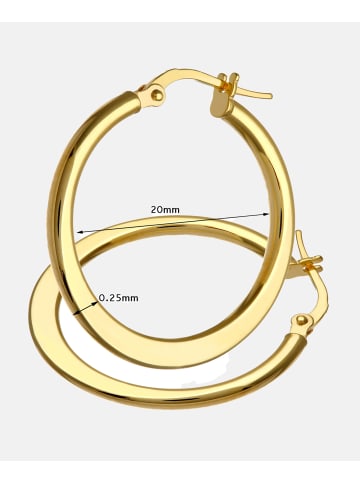 Vanlere Creolen aus 375 Gelbgold