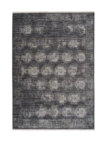 Arte Espina Wohnzimmer Teppich – Kurzflorteppich Baroque 725 in anthrazit - rechteckig