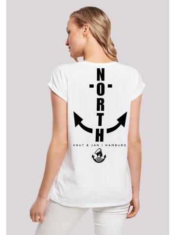 F4NT4STIC T-Shirt North Anchor Knut & Jan Hamburg in weiß