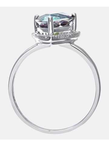 Diamant L'éternel Ring aus 375 Weißgold mit Diamant mit Topas
