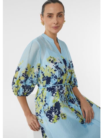 comma Kleid lang in Blau
