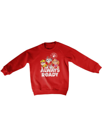 Paw Patrol Kinder Sweatshirt "Paw Patrol Always Ready Kids Sweatshirt" in Rot