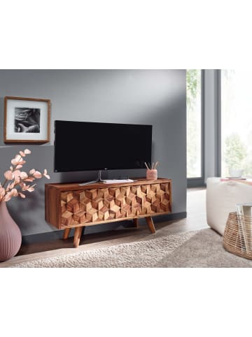 FineBuy TV- und Lowboards in Braun / Sheesham / 92x35x44