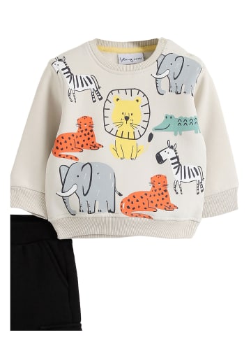 SOLANG Freizeitanzug in Hellgrau Schwarz