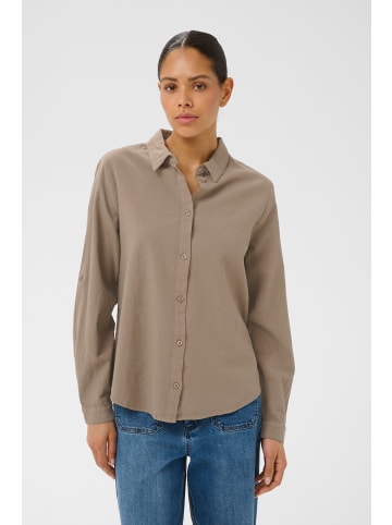 Kaffe Langarm - Hemd KAnaya Regular fit in Brindle