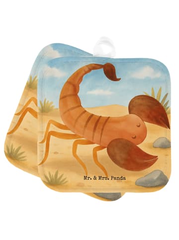 Mr. & Mrs. Panda Topfuntersetzer Sternzeichen Skorpion Design oh... in Weiß