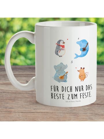 Mr. & Mrs. Panda Plastikbecher Big Einheit mit Spruch in Weiß