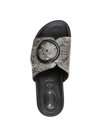 Tamaris WIDE FIT Pantolette in BLACK SNAKE