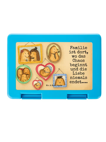 Mr. & Mrs. Panda Brotbüchse Igel Familie Design mit Spruch in Weiß