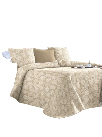Erwin Müller Jacquard Tagesdecke in creme