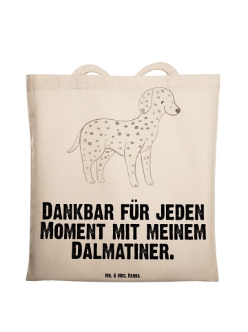 Mr. & Mrs. Panda Schultertasche Dalmatiner Moment mit Spruch in Creme