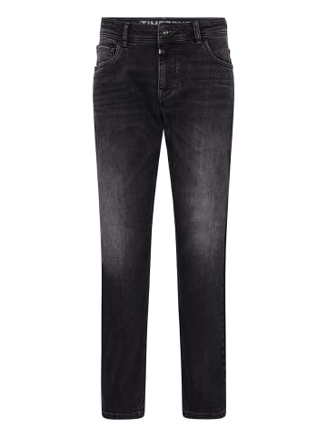 Timezone Stilvolle Jeans Slim Fit Reißverschluss in Schwarz